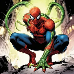 spiderman lizard comic page