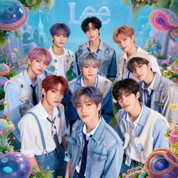 lee sooman creating a new boyband that is not associated with nct, highly detailed, dreamscape