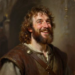 greg manchess oil matte portrait painting, happy joy medieval peasant, all emotions, medieval, fantasy, wonderful masterpiece highly detailed, scifi, beautiful cinematic light deep focus, elegant, digital painting, smooth, sharp focus, golden ratio, dramatic illumination, ultra realistic, 4 k, art by greg rutkowski wlop rossdraws