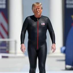 donald trump in a speedo