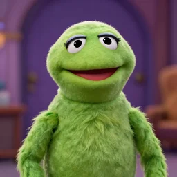The Movie Alien in the style of the muppets