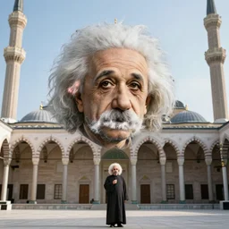 albert einstein at the mosque