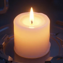 glowing candle, highly detailed, digital art, sharp focus, sci fi