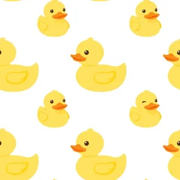 rubber duckie pattern illustration