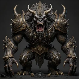 gluttonous monster, maximalist, high detail, 8k, ornate, dark fantasy, realistic, masterpiece, Trending on art station, complex, WLOP
