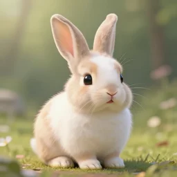 fantasy cute bunny in style jessica ng, highly detailed, so cute