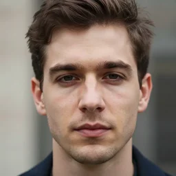 the face of a french person,