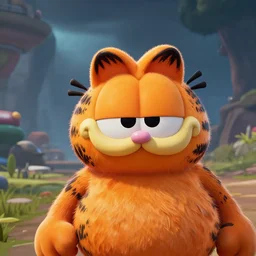 selfie of garfield as a sea of thieves character, sea of thieves screenshot, storm, unreal engine, digital art