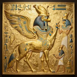 heron, bennu, egyptian art, ghibli style, high quality, very detailed, intricate, wow, amazing, trending in artstation, sintetic - n 9