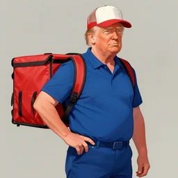 Donald Trump pizza delivery guy by Greg Hildebrandt