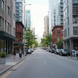 a street in vancouver by fred herzog