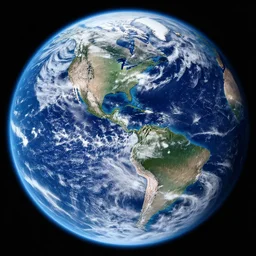 a photo of earth taken by a telescope