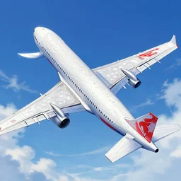 sky with a plane, mysterious ultra detailed, intricate, anime, blue and white and red, dynamic lighting, digital art, digital painting, art station, wlop, sharp focus, illustration, art by artgerm and greg rutkowski and alphonse mucha