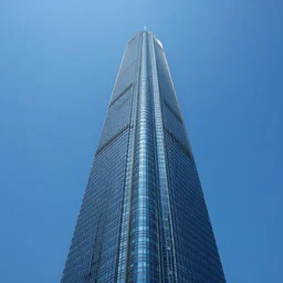 photo of a skyscraper underwater
