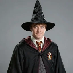 ewan McGreggor as a wizard in wizard robes and a wizard hat