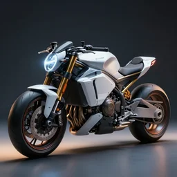 a futuristic motorbike, high detail, cinematic light
