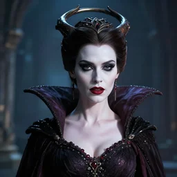 vampire queen, highly detailed, 4k, HDR, smooth, sharp focus, hyper realistic, high resolution, award-winning photo