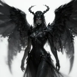 Dark Angel, trending on artstation, artstationHD, artstation HQ, Digital Art