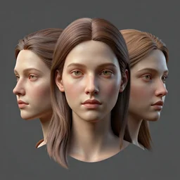 3 d face portrait of a goddess by alena aenami, bruno walpoth, octane render
