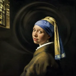 turning and turning in the widening gyre, in the style of the dutch masters and gregory crewdson, dark and moody
