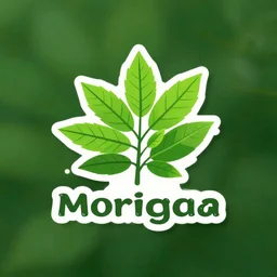 moringa juice logo moringa oleifera leaves, logo, digital art
