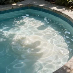 a pool full of milk