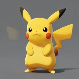 a pikachu skeleton, professional digital art