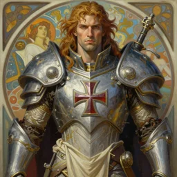he - man!!!!!, closeup portrait, sci fi, fantasy, intricate, with german iron cross on chest armor, elegant, loin cloth, highly detailed, oill painting, artstation, concept art, matte, sharp focus, illustration, hearthstone, art by artgerm and greg rutkowski and alphonse mucha