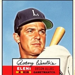 a baseball card of orson welles