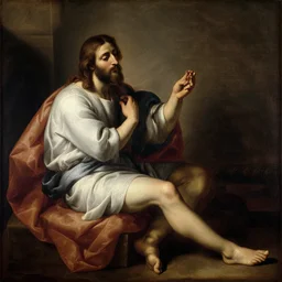 Jesus Laments, painted by Carvaggio