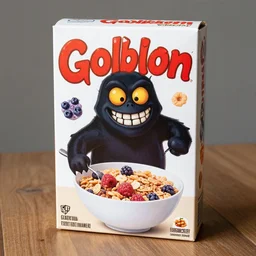 goblin cereal box