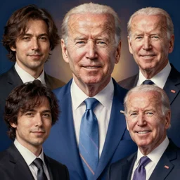 junji ito, beksinski \ and stephen gammell presidential portrait of joe biden