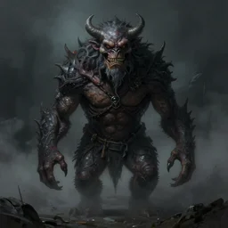 portrait of photorealistic monster, centered, digital painting, artstation, concept art, by donato giancola, Sean Yoro, Greg Rutkowski, trending on Artstation, Joseph Christian Leyendecker, WLOP, Boris Vallejo, dark, moody, foggy