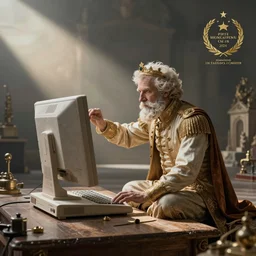 Emperor Napoleon building a computer