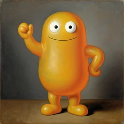 a painting of the Koolaid man by Agnolo Bronzino