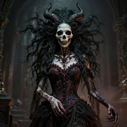 a portrait of chaotic gothic goddess of death, detailed, cinematic lighting, cinematic atmosphere, character concept art by wlop and artgerm, trending on artstation, 4 k detail, hyperdetailed, 8 k