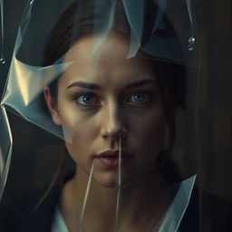 emma watsons face is trapped in a 💡, realistic, cinematic