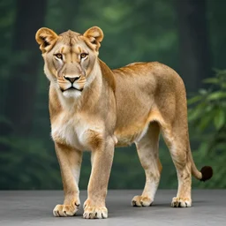 professional photo of a mix fox lion, national geographic, nature, photo in the forest, studio lighting, very detailed, unreal engine, canon photo, professional lighting, good composition, winning award photo, real mix fox lion, real,