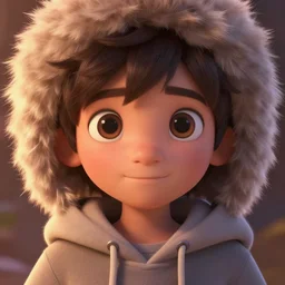 boy in hoodie, fluffy hair, large eyes, close shot, cute, fantasy painting, concept art, global illumination, tankoban, 4 k, fantasy painting, hyper detailed, pixar animation style, 8 k, studio light, award winning, by artgerm, sylvain sarrailh, rossdraws, wlop, very beautiful!.