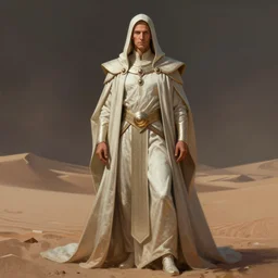 full length portrait of the leto ii, god emperor of dune, full length, intricate, highly detailed, ray tracing, digital painting, artstation, concept art, smooth, sharp focus, illustration, art by moebius, 8 k