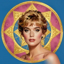 portrait of goddess brigitte bardot by artgerm, mandala, rococo, vivid color, complementary color, golden ratio, detailed, sharp lines, sharp focus, intricate, rainbowshift, by maxfield parrish, by peter mohrbacher, by gustave dore, by alphonse mucha, deviantart, octane render
