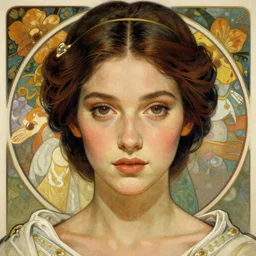 princess leia organa. symmetric face.   art by ilya kuvshinov, artgerm, alphonse mucha, and Greg Rutkowski