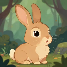 beautiful detailed cute character design of a cartoon rabbit, tlk, tlk, in the style of'the jungle book'profile pic. deviantart adoptable, style of maple story and zootopia, portrait studio lighting by jessica rossier and brian froud in the style of disney balto, artstation deviantart alphonse mucha