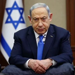 bibi netanyahu as a homeless person