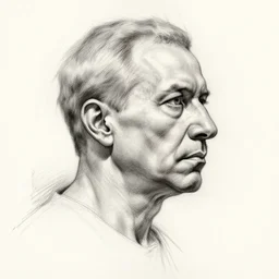 a realistic yet scraggly portrait sketch of the side profile of a stern and sophisticated young david gilmour, trending on artstation, intricate details, in the style of frank auerbach, in the style of sergio aragones, in the style of martin ansin, in the style of david aja, in the style of mattias adolfsson