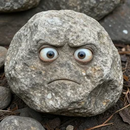 a visibly stupid rock