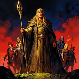 a beautiful artwork illustration, minas tirith, high contrast, high contrast, high contrast, vibrant colors, vivid colors, high saturation, by Greg Rutkowski and Jesper Ejsing and Raymond Swanland, featured on artstation, wide angle, vertical orientation