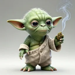 yoda smoking marijuana