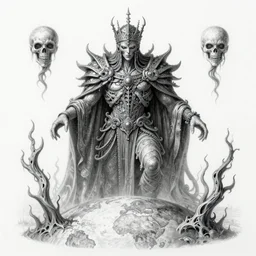 cinematic, hyperdetailed, symmetrical, 3 d point pencil drawing of a incommensurate entity, the enigmatic king of entropy at the end of everything, approaches menacingly to earth, lovecraftian, unreal 5, octane, hyperrealism, dark fantasy, catalogue raisonne, autodesk maya, 8 k, saturated colors, colourful, photoshopped, by wayne barlow and zdzisław beksinski