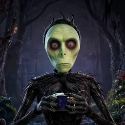 Tim burton, high detail, photography by Annie Leibovitz